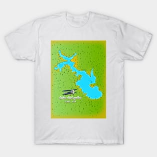 lake livingston Texas Lake map T-Shirt